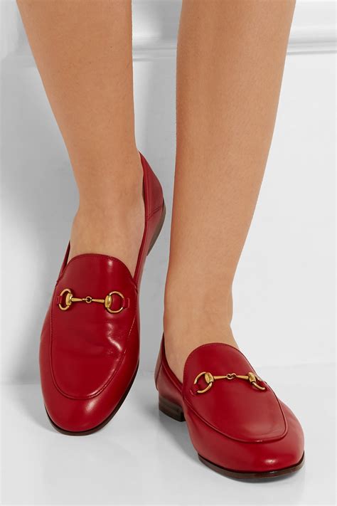 gucci red wolf loafer|gucci backless loafers women.